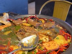 -探鱼·鲜青椒爽麻烤鱼(中天广场店)