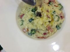 培根秋葵烩饭-爱茉莉意大利西餐厅