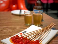 牛肉小串（生吃）-潮庭·大连海鲜·炭火烧烤·扇贝王(大连店)