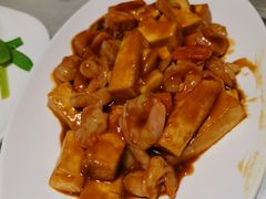 鲜豆腐烧鲜虾-功夫汤粤港餐厅(锦业路店)