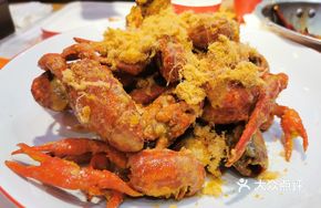 Savory Shrimp with Egg Yolk and Meat Floss