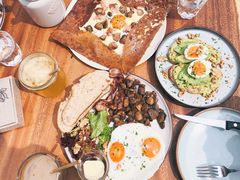 鸡蛋蘑菇熏肉荞麦可丽饼-RAC BAR(安福路店)