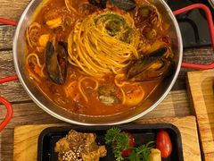 韩式辣海鲜意面-Kpasta韩式意大利面