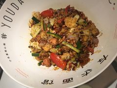 小脸大碗牛蛙干拌面-友达面馆(广州总店)