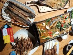 -路边摊小炉子烧烤