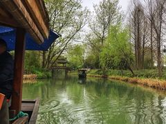 -摇橹船上船码头