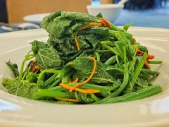 虫草花炝拌龙须菜-西安绿地假日酒店·丽宝轩中餐厅