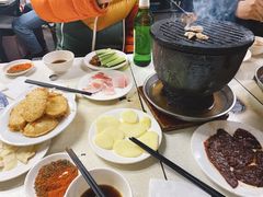 鸡蛋炸馒头片-大槐树烤肉馆