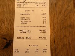 账单-Burger & Lobster(Dean Street)