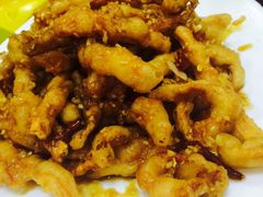 炸鱿鱼条-天伦海鲜·老味道·青岛菜(栈桥天主教堂店)