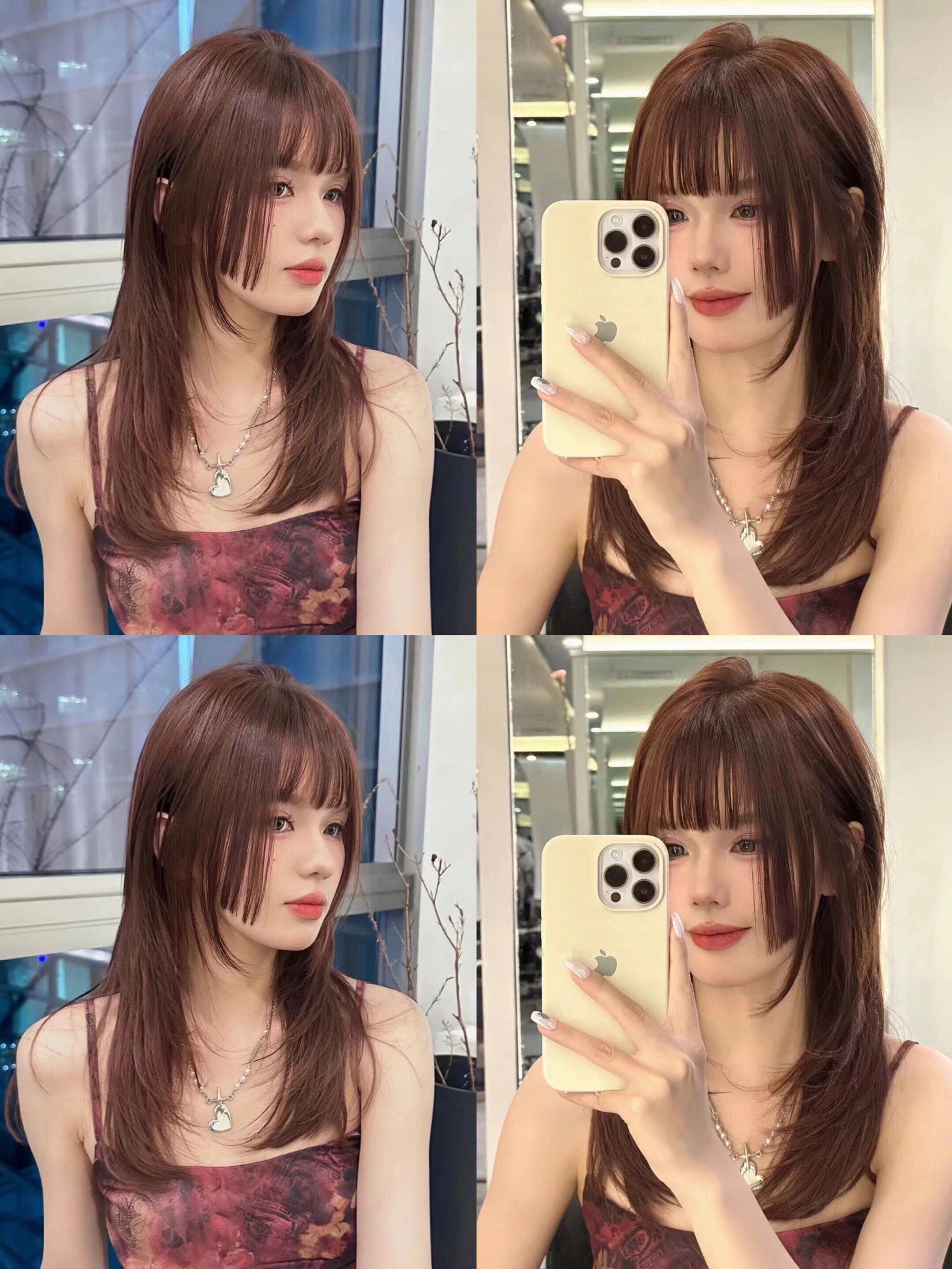 公主切.颜色自然棕色