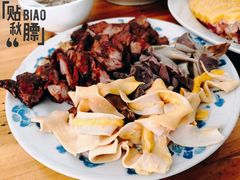 鸡肠加叉烧-九叔鸡饭(升平街店)