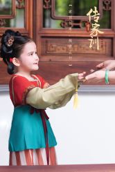 -后宫·古装汉服京剧儿童亲子全家福摄影