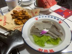 屠场鲜毛肚-喜悦小串丹东小黄牛海鲜烧烤大排档(民主广场店)