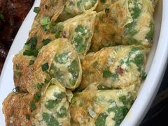 煎豆腐竹包-山水人家