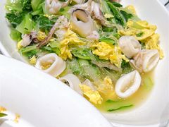 小白菜烩比管鱼-双合园·海鲜水饺青岛菜(万佳广场店)