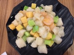 鳕鱼爆鲜虾-陈傻子餐厅(世纪都会店)