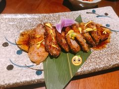 秘制黑蒜汁石烧香草牛肉-熊藏居酒屋(kkone店)