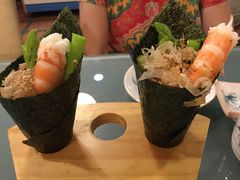 鲜虾芦笋手握寿司-椿山日本料理