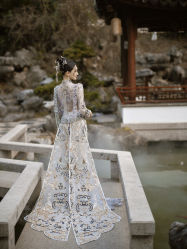 -懿沉香中式嫁衣礼服秀禾服龙凤褂马来褂旗袍总店
