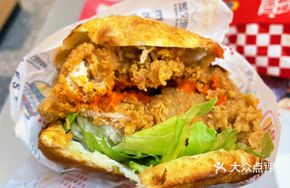 Double Chicken Leg Burger with Double Sauce