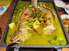 青花椒烤海鲈鱼-吕氏疙瘩汤·海鲜新鲁菜(海州利群店)