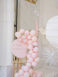 -团子宝宝宴派对百日宴生日布置策划·求婚策划·气球布置别墅民宿