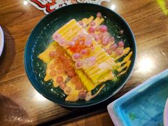 炙烧芝士爆珠玉子烧-桃太郎创作料理(大坪店)