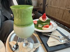 冷萃抹茶慕斯-luutosa  cafe & tea 鹿兔山