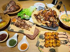 疙瘩汤-民窑私烤土窑坑烤大公鸡