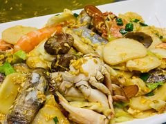 海鲜炒年糕-金海湾海鲜排档(朱家尖店)