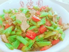 空心菜梗炒肉盖码饭-百年德园(侯家塘店)