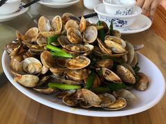 姜葱炒花甲-七鲜渔港美食餐厅(巽寮湾海景店)