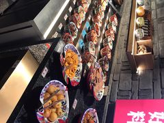 自助取餐区-老牌坊云南鱼豆花火锅(哈西万达店)