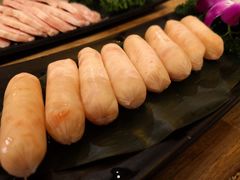 不好吃免全单的虾滑肠-碳说品道.瓦片烤肉.海鲜烧烤(中华路店)