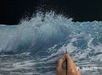 油画中的浪潮，激起了我学画的心