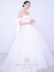 简约出门纱-AMOUR·爱沫婚纱礼服·小众设计品牌