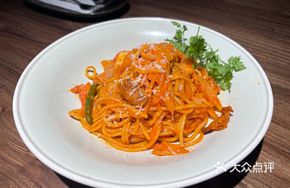 Pork and Kimchi Spaghetti