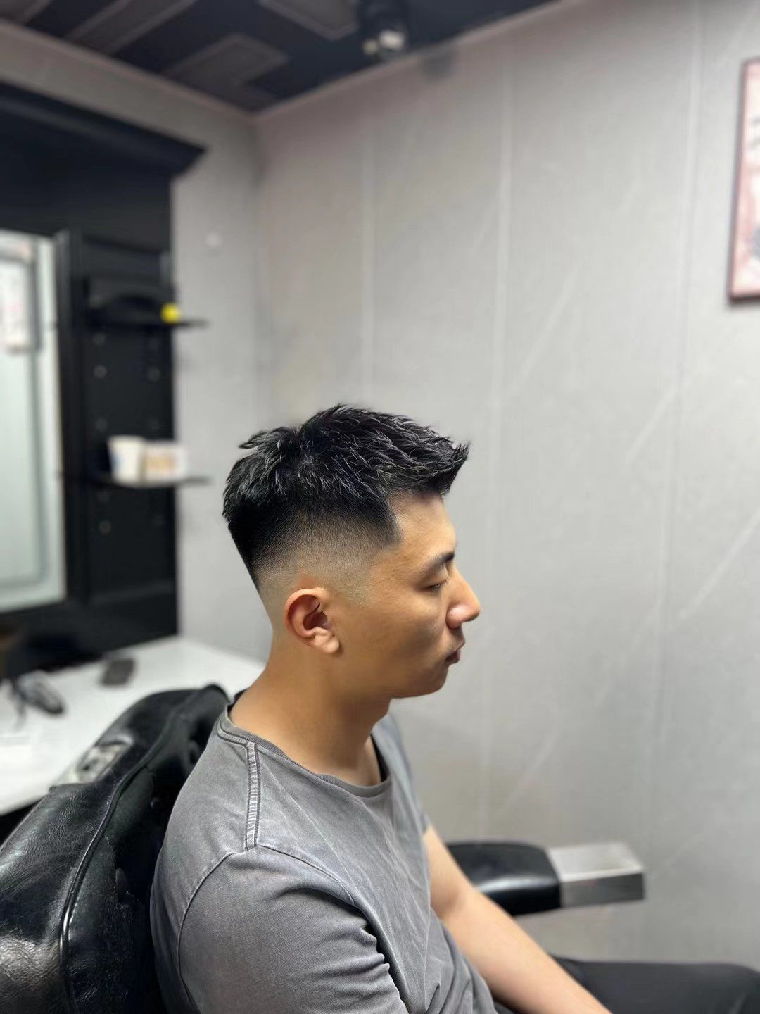 美式飞机头.清爽短发