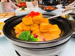 蟹籽包浆豆腐-时光乌托邦空中花园餐厅川味·融合菜(幸福广场店)