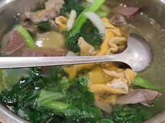 鸡杂煲芥菜-巫记鸡饭店