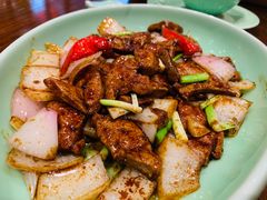 京葱爆猪肝-虎哥私房菜(馒头山店)
