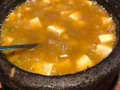 蟹粉石锅豆腐-老头儿油爆虾(胜利河美食街店)