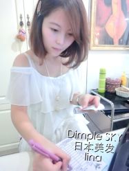 点击看大图 翻译美女丽娜-DIMPLE日本美发沙龙