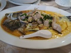 泼油香葱鱼-旭璟酒家·传统粤菜·湘菜(逸景路店)