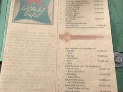 菜单-Le Chalet Dalat