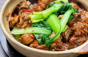 Wax Chicken and Pork Rib Rice