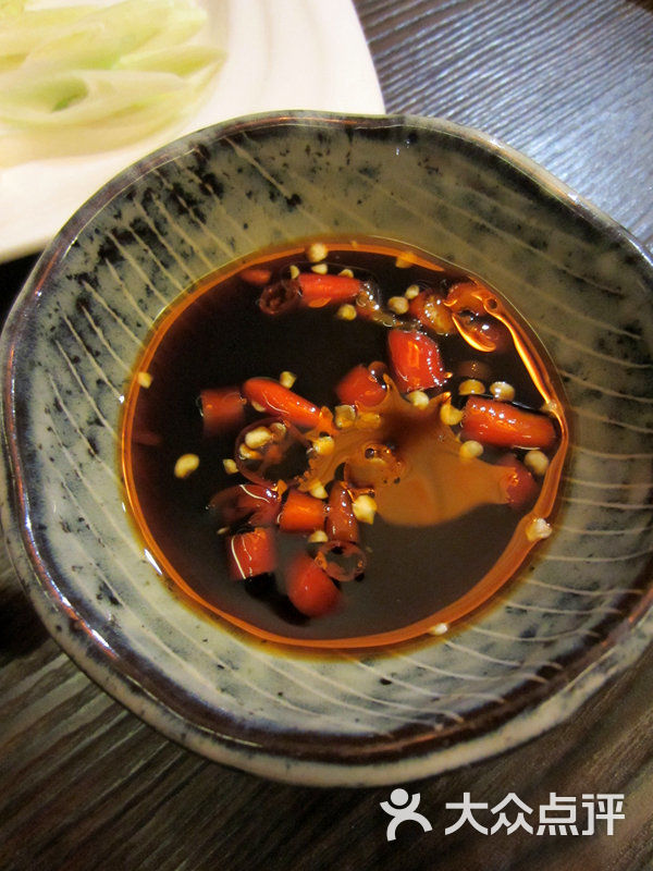 春禾堂,姜母鸭火锅蘸料