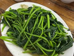 炒番薯叶-九叔鸡饭(升平街店)