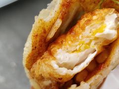-小红车炸蛋葱油饼